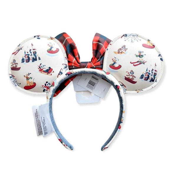 Minnie Mouse Ears Headband: Walt\'s Holiday Lodge, Skiing